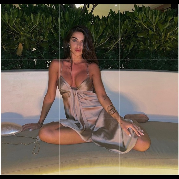 ZARA Knotted Slip Dress - Picture 4 of 16